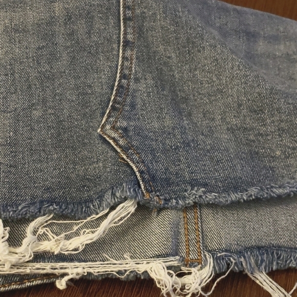 Wild Fable Denim Distressed Raw Edge Mini Size 14 NWOT - Picture 8 of 10